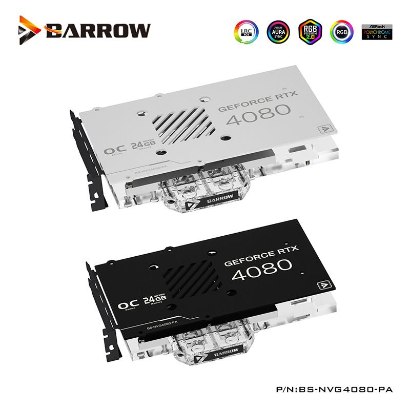 Nvidia Vga Rtx 4080 - Barrow GPU Water Block Serve per