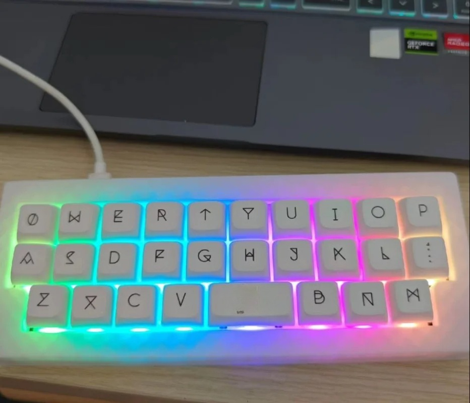 Gaming Keyboard Half - MiFuny Alpha28 Mini Kit tastiera Modalità