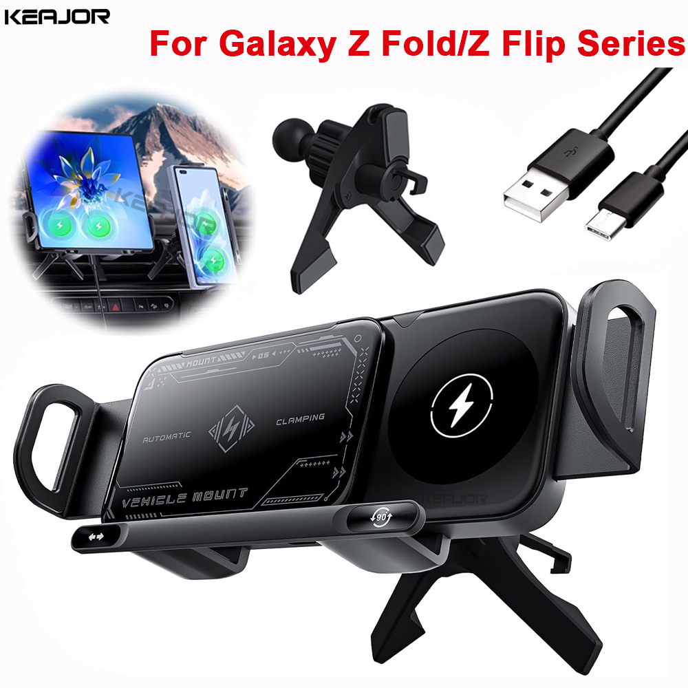 Coiled Usb Cable - Caricatore Wireless per auto Doppia bobina