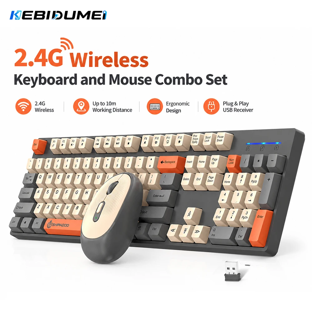 Gaming Keyboard Bundle - KEBIDUMEI Set combinato tastiera e mouse