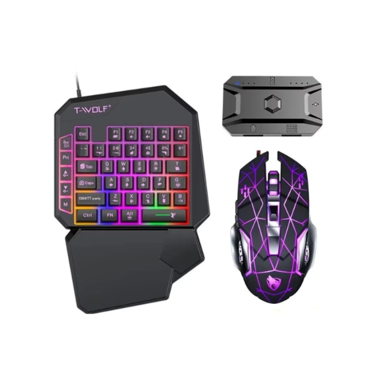 Gaming Keyboard And Mouse For Xbox - T-Wolf Tf950 5 in 1 Set