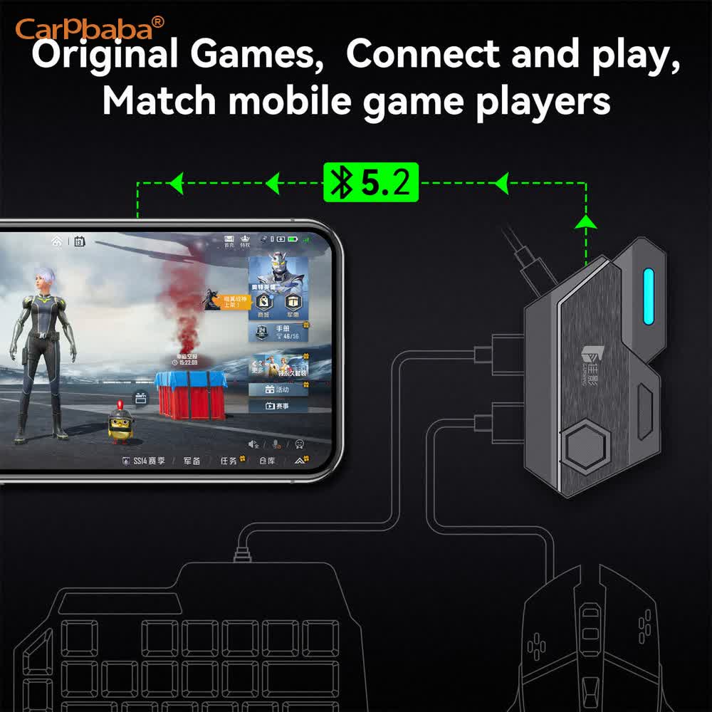 Gaming Keyboard Mobile - Convertitore Mouse e Tastiera Mix SE/Lite,