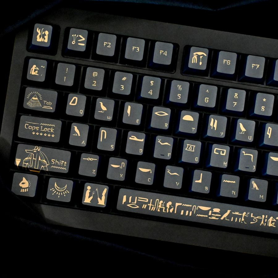 Keyboard Gaming Black - 142 tasti faraone Keycap materiale PBT