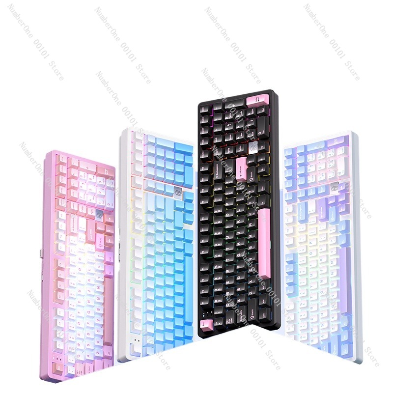 Gaming Keyboard Bluetooth - Tastiera meccanica in lega di alluminio,