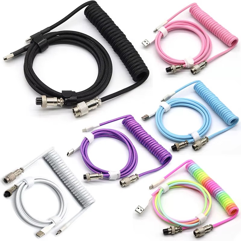 Coiled Usb Cable - Cavo USB Type-C a spirale per