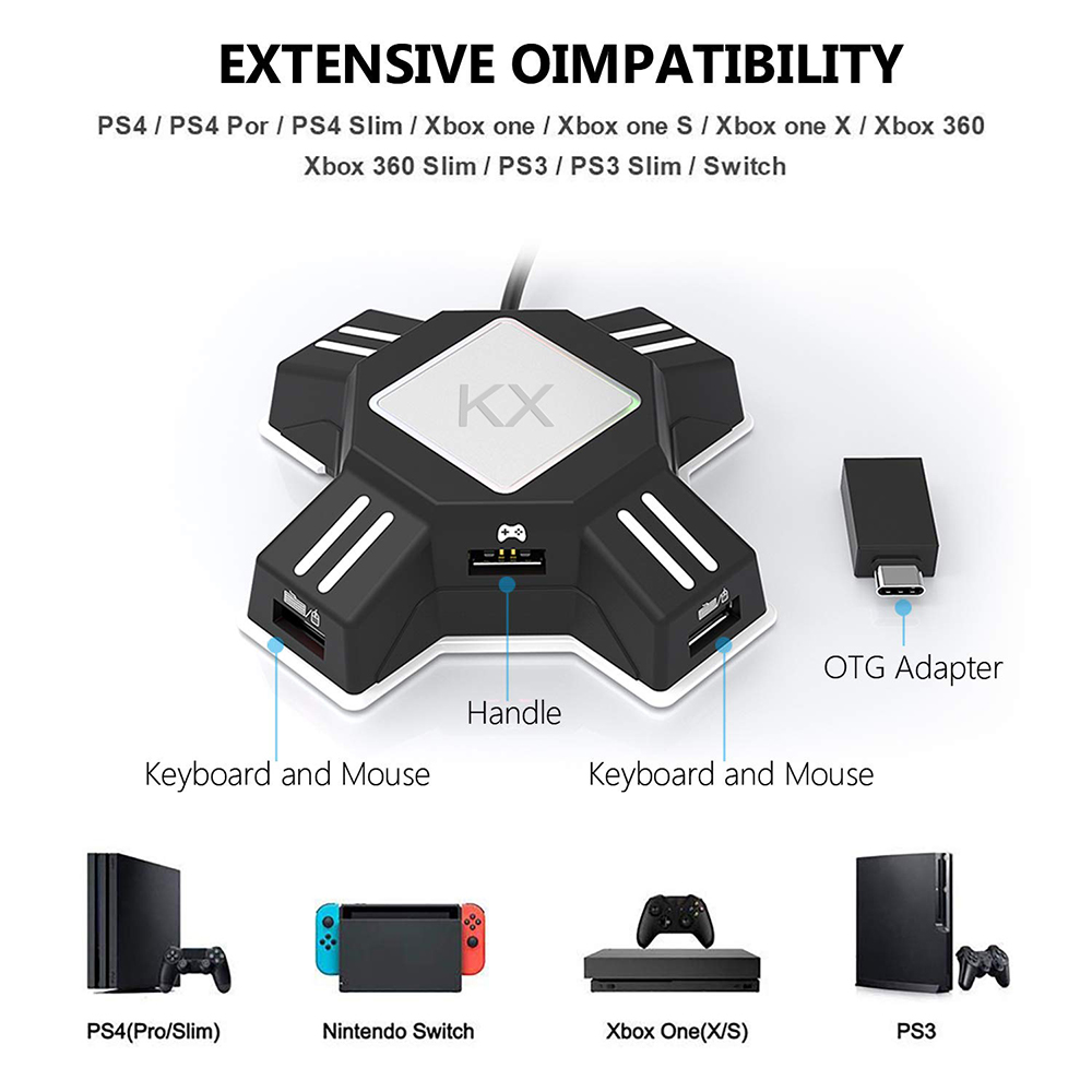 Adattatore KX per Controller P - Gaming Keyboard And Mouse For Xbox recensione e prezzo