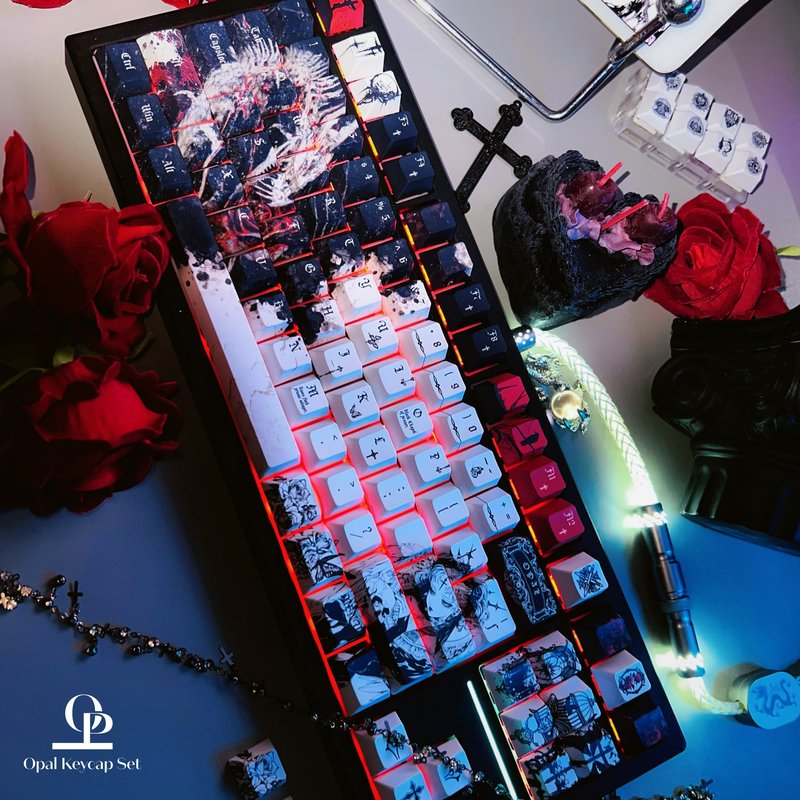 Keycap a tema bianco e nero PB - Keyboard Gaming Black recensione e prezzo