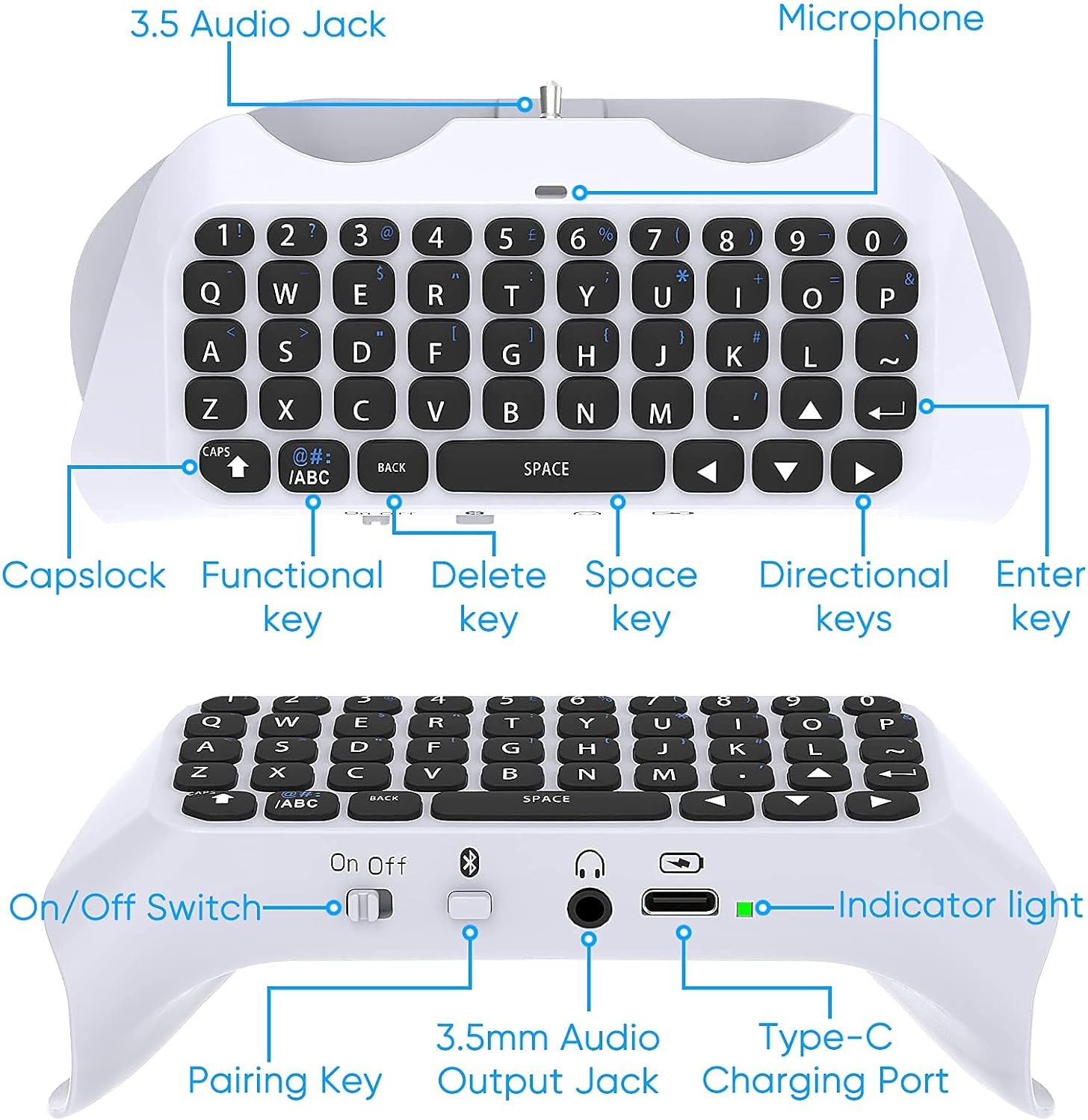 Per controller PS5, accessori  - Gaming Keyboard Bluetooth recensione e prezzo