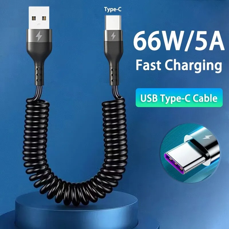 Cavo USB C a USB C a ricarica  - Coiled Usb Cable recensione e prezzo