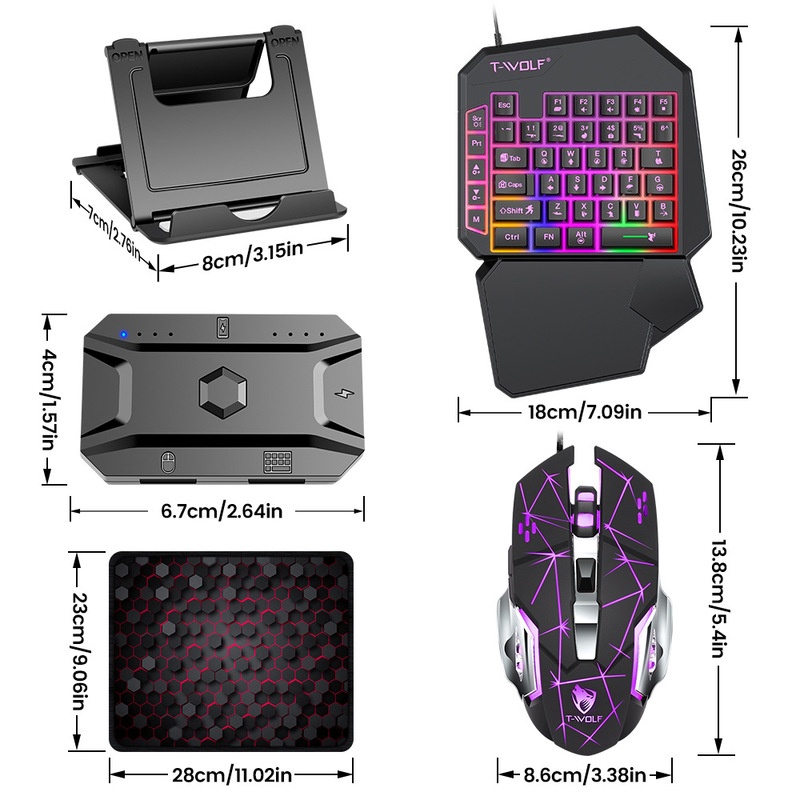 T-Wolf Tf950 5 in 1 Set Tastie - Gaming Keyboard And Mouse For Xbox recensione e prezzo