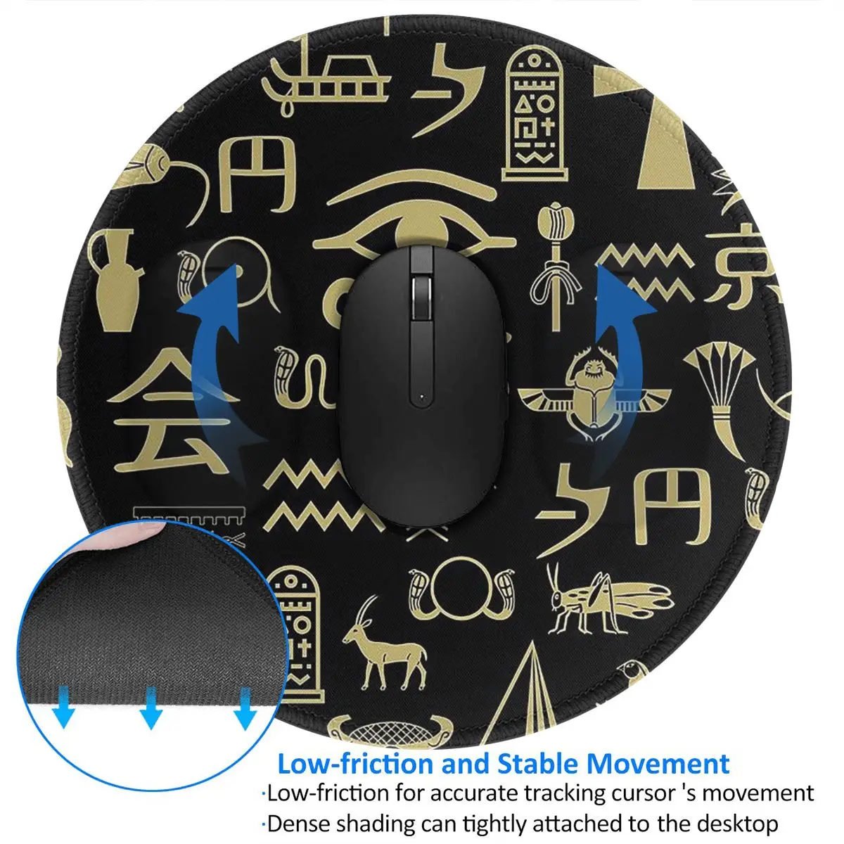 Tappetino per mouse rotondo co - Gaming Keyboard Egypt recensione e prezzo