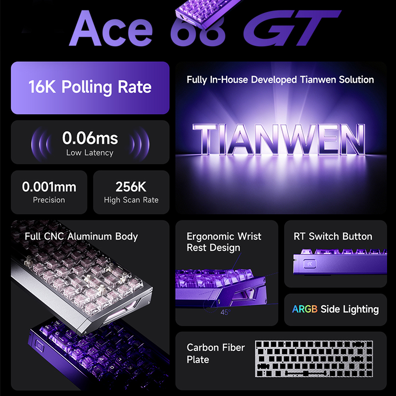 Tastiera da Gaming MCHOSE Ace  - Aluminum Case 65 recensione e prezzo