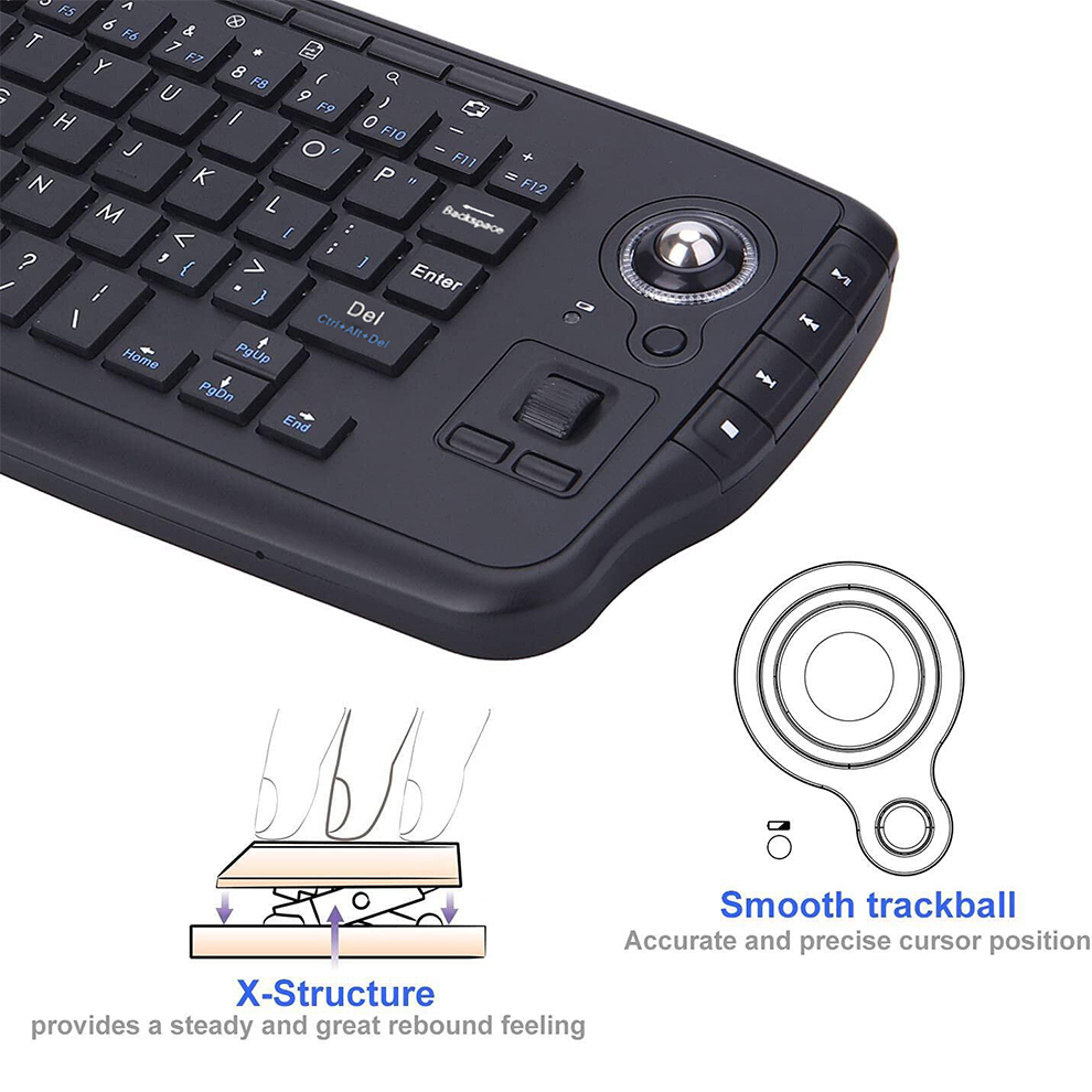 Jomaa Tastiera trackball wirel - Gaming Keyboard Budget recensione e prezzo