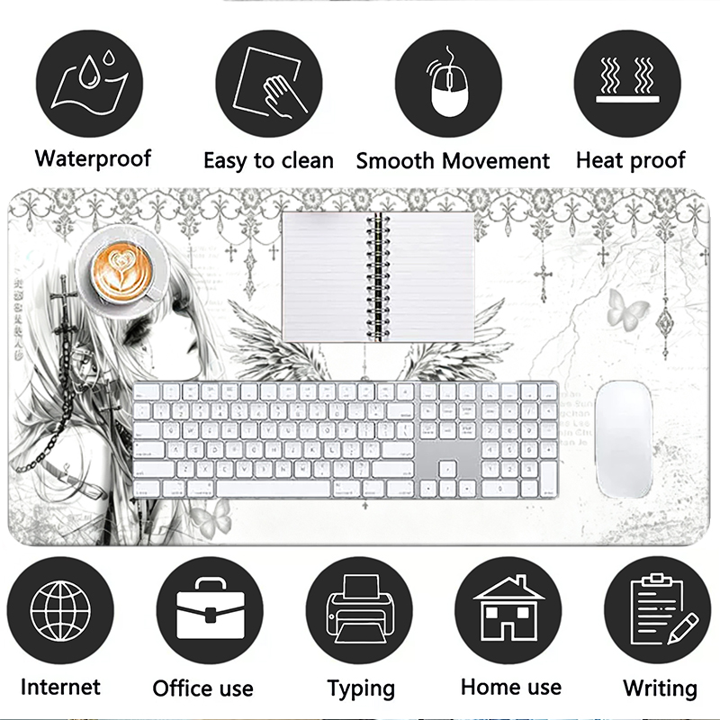 Tappetino per mouse in pelle,  - Gaming Keyboard Mouse recensione e prezzo