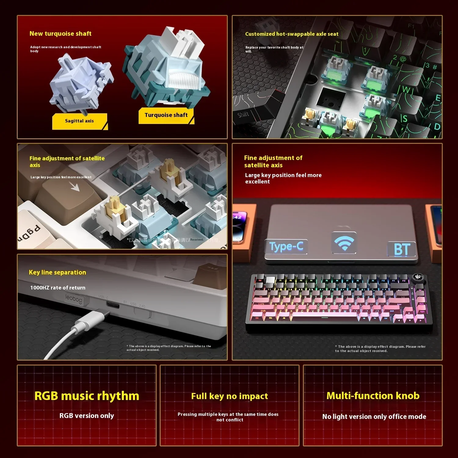 Leobog Hi75C Hi75 Hi75C Pro Ki - Gaming Keyboard Bundle recensione e prezzo
